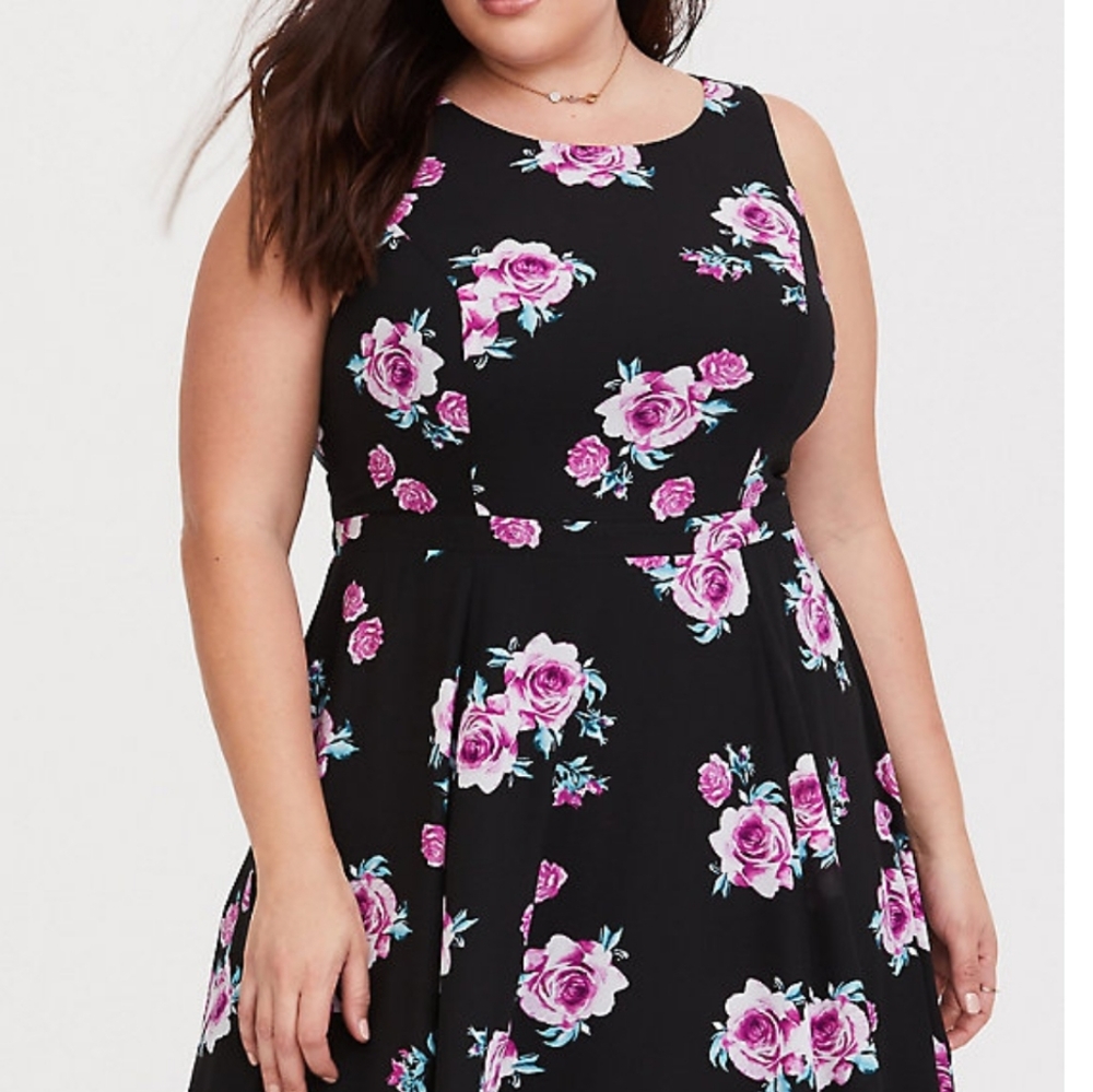 🌵Torrid floral high neck maxi dress 12 - Picture 3 of 3